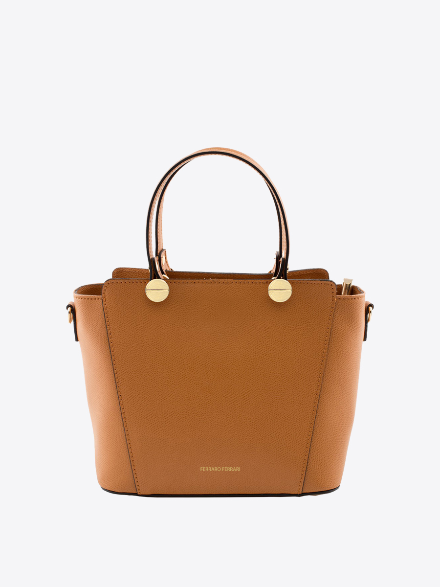 Rue des Rosiers Saffiano Leather Bucket Tote - Ferraro Ferrari